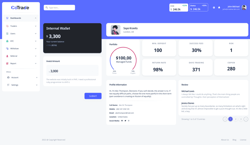 CoTrade Web App